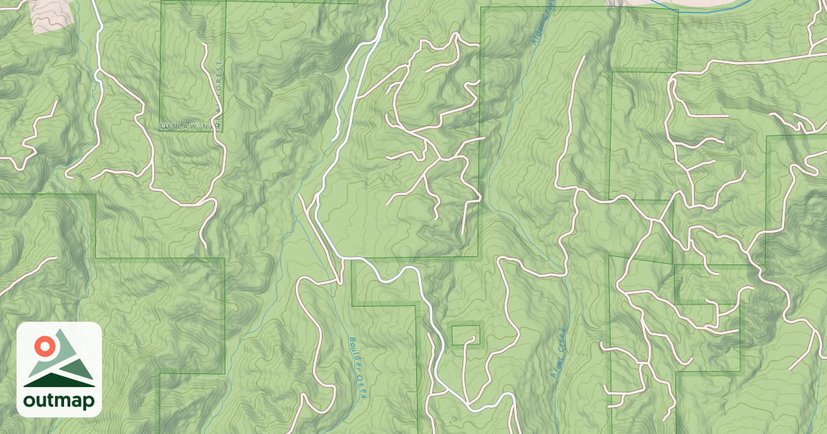 Map of BOULDER CREEK