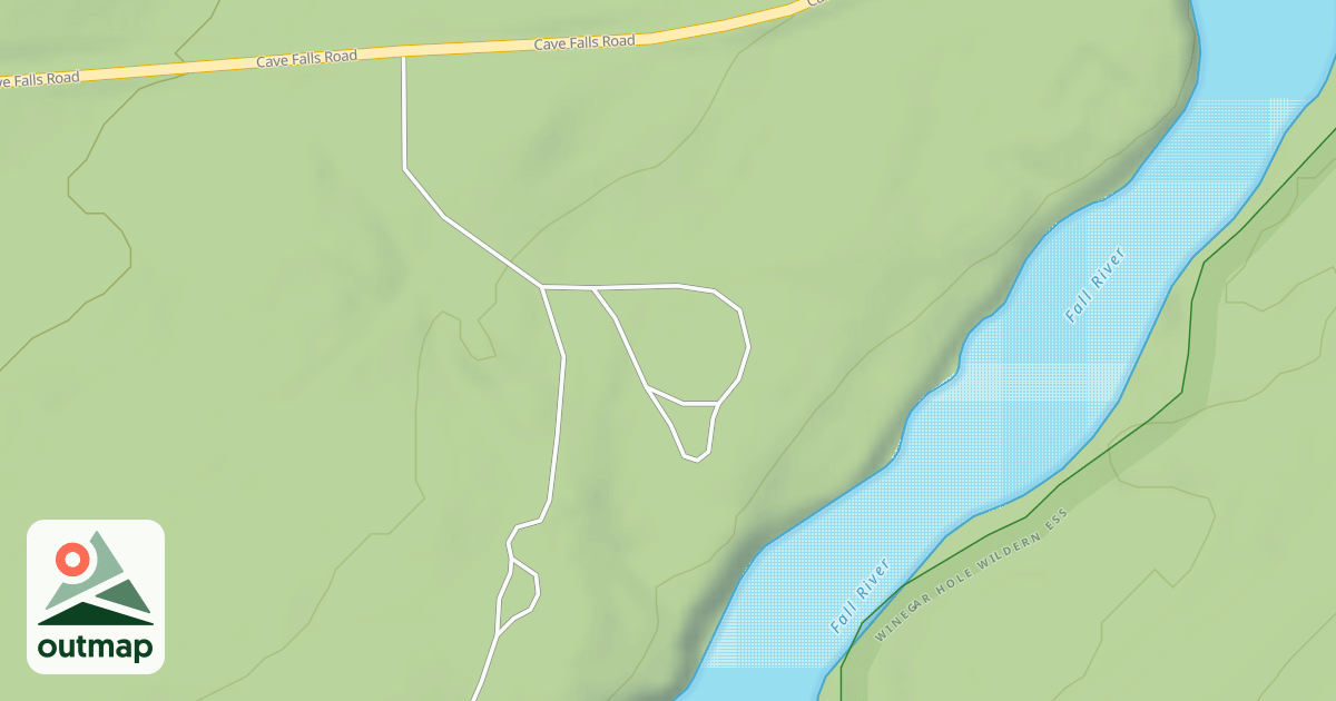 Map of CAVE FALLS CG GROUP SITE