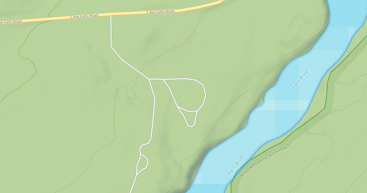 Map preview of CAVE FALLS CG GROUP SITE