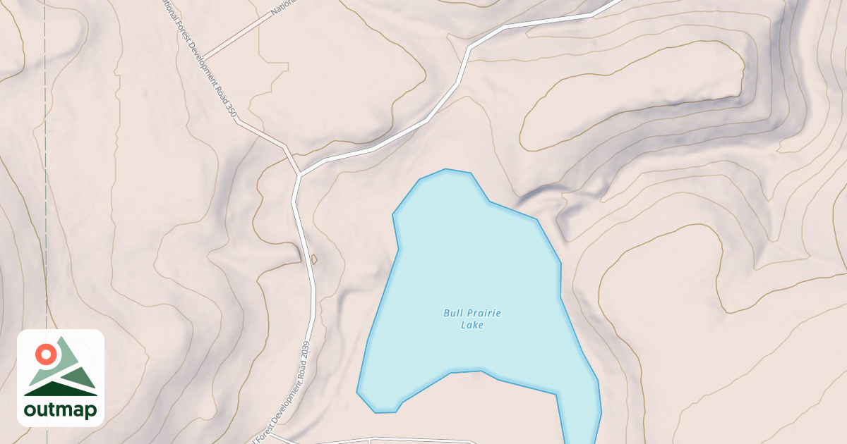Map of BULL PRAIRIE
