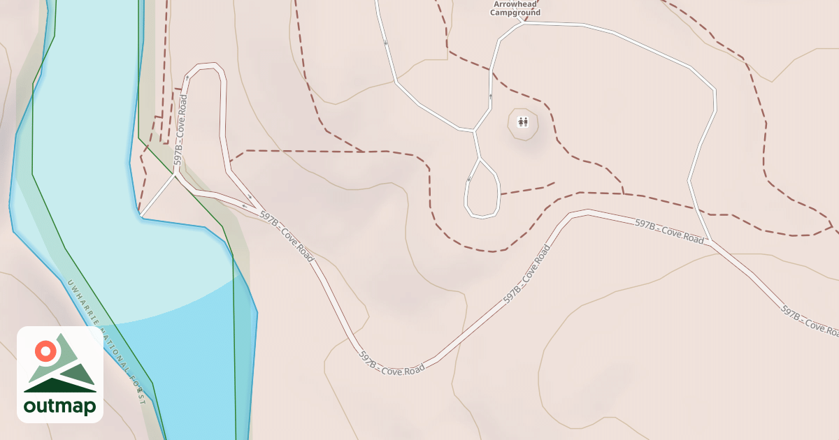 Map of BADIN LAKE CAMPGROUND