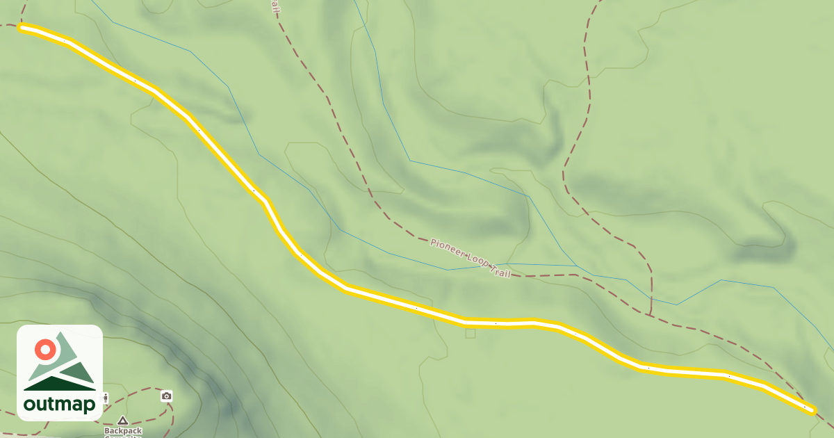 Map of Cascade Lookout Mountain Trail