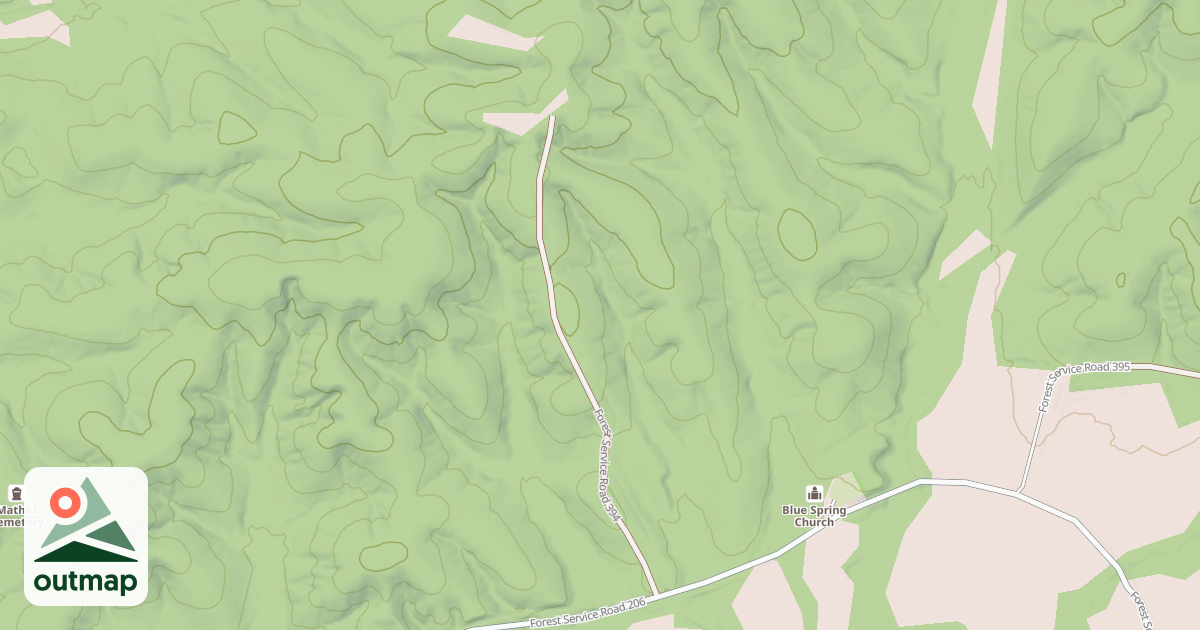 Map of DRY FORK ROAD