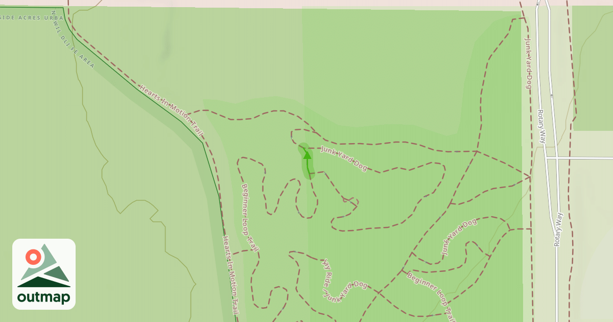 Map of Beginner Loop Trail