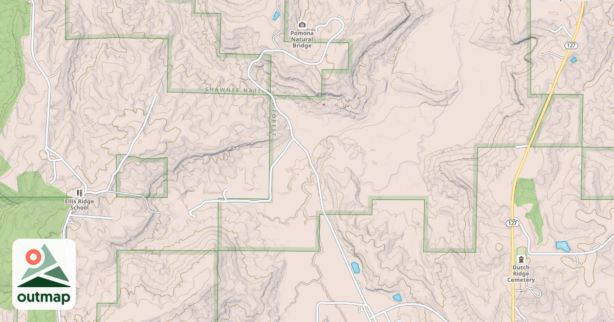 Map of NATURAL BRIDGE RD