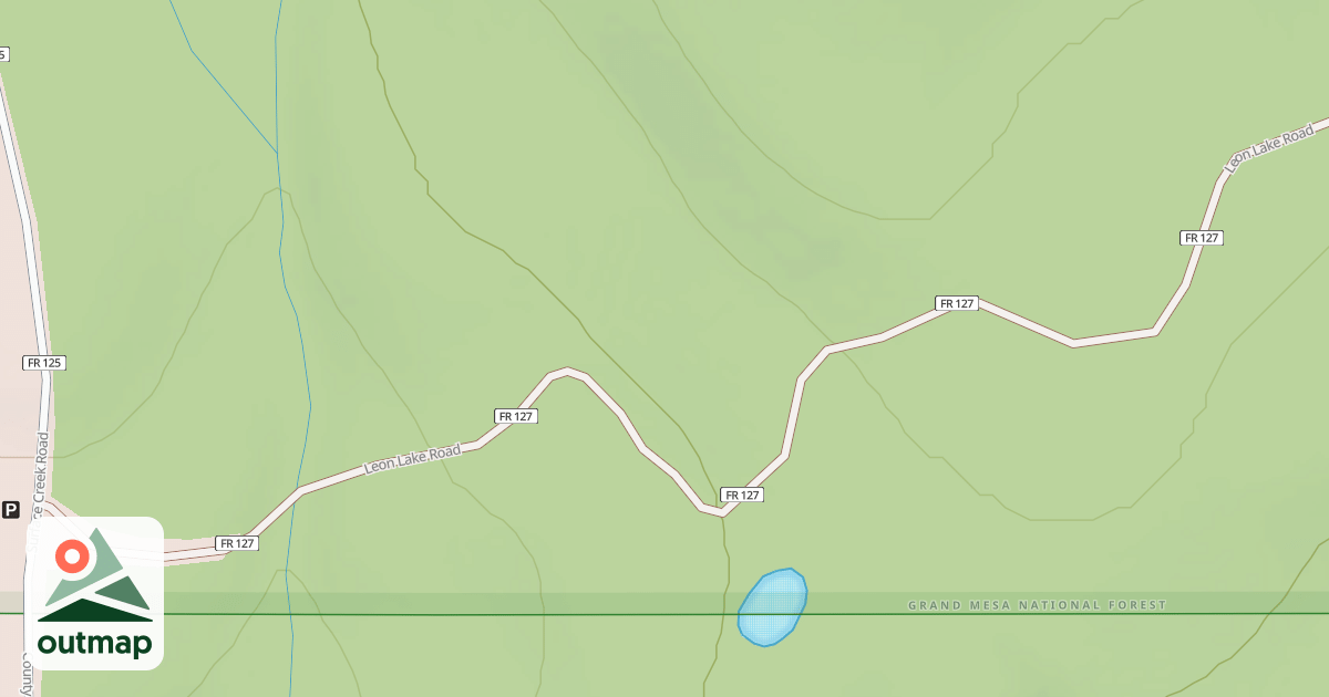 Map of LEON LAKE