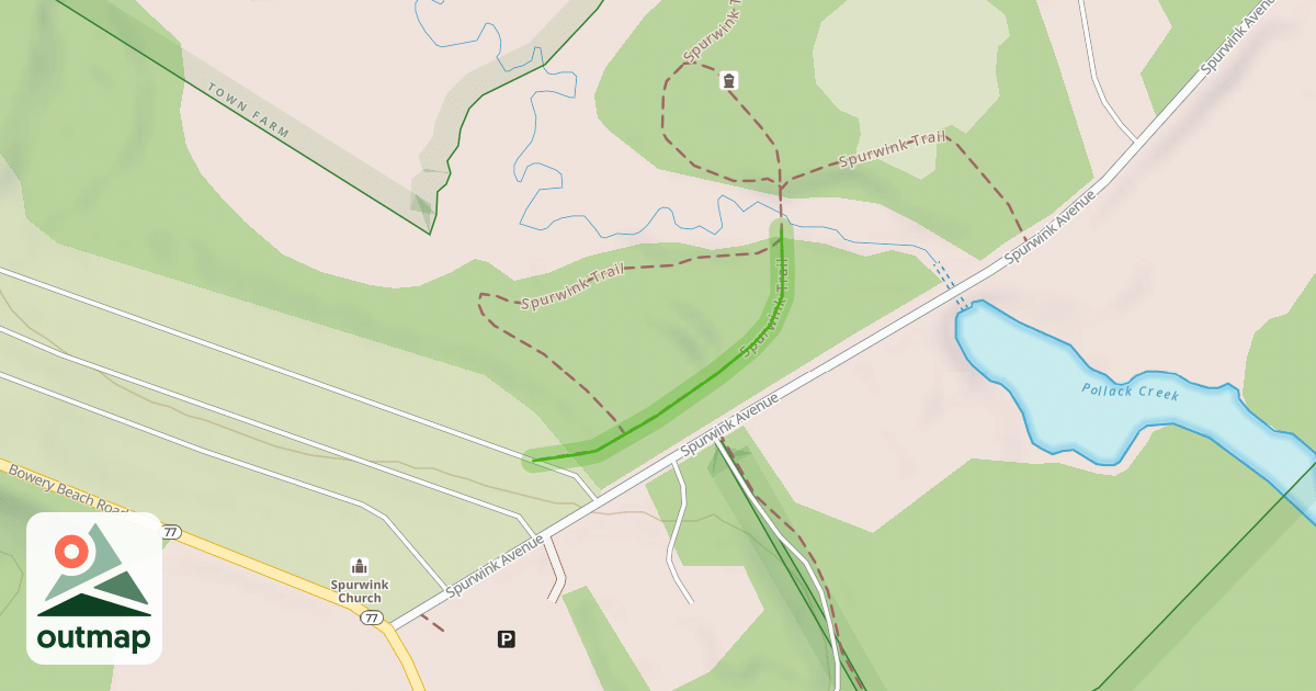 Map of Spurwink Trail