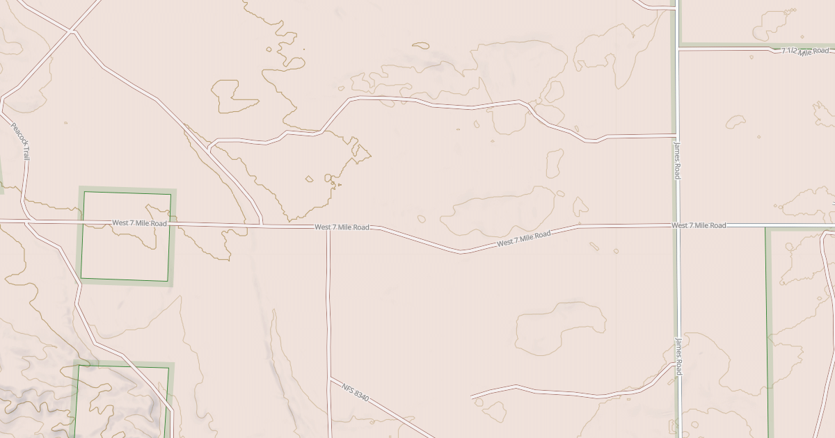 Map preview of Ward Hills Smt Cutacross Dnr36