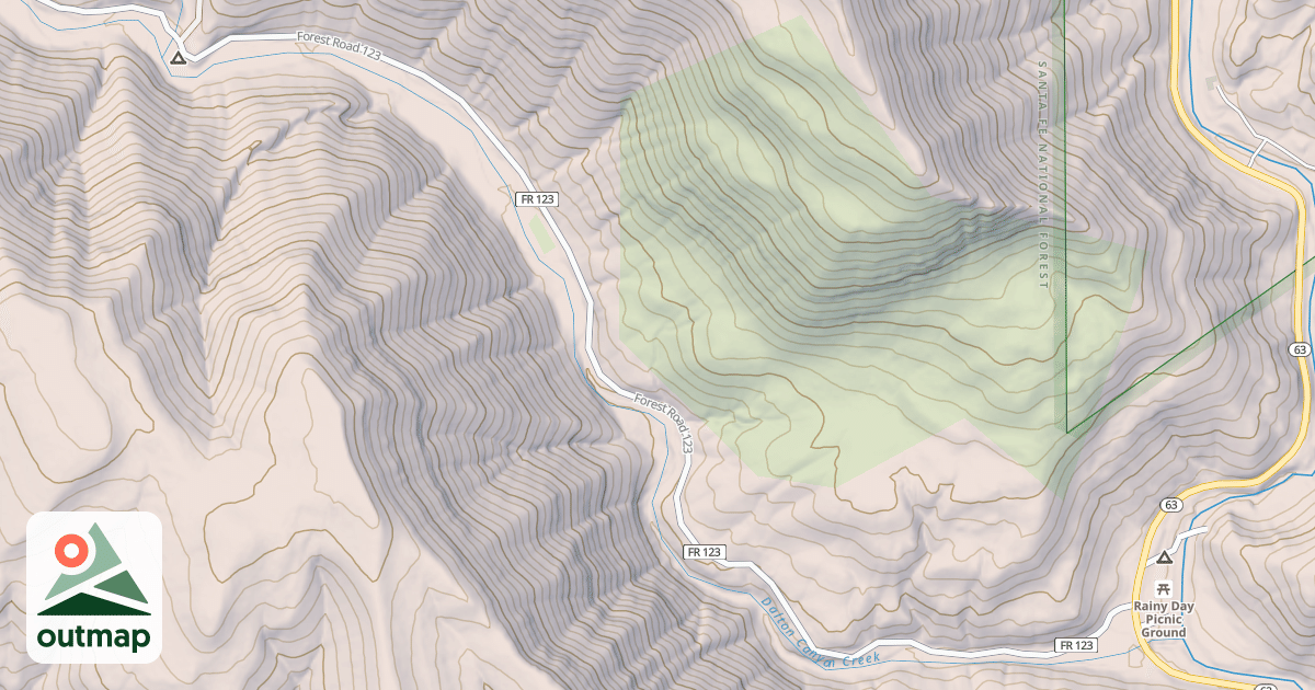 Map of DALTON CANYON
