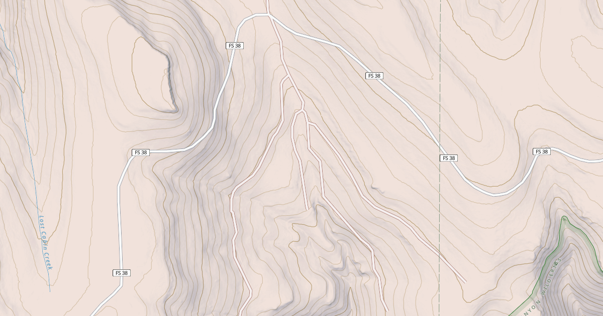 Map preview of USFS National Forest System Roads {9C585766-769B-452D-9F6C-60B9609FF6A6}