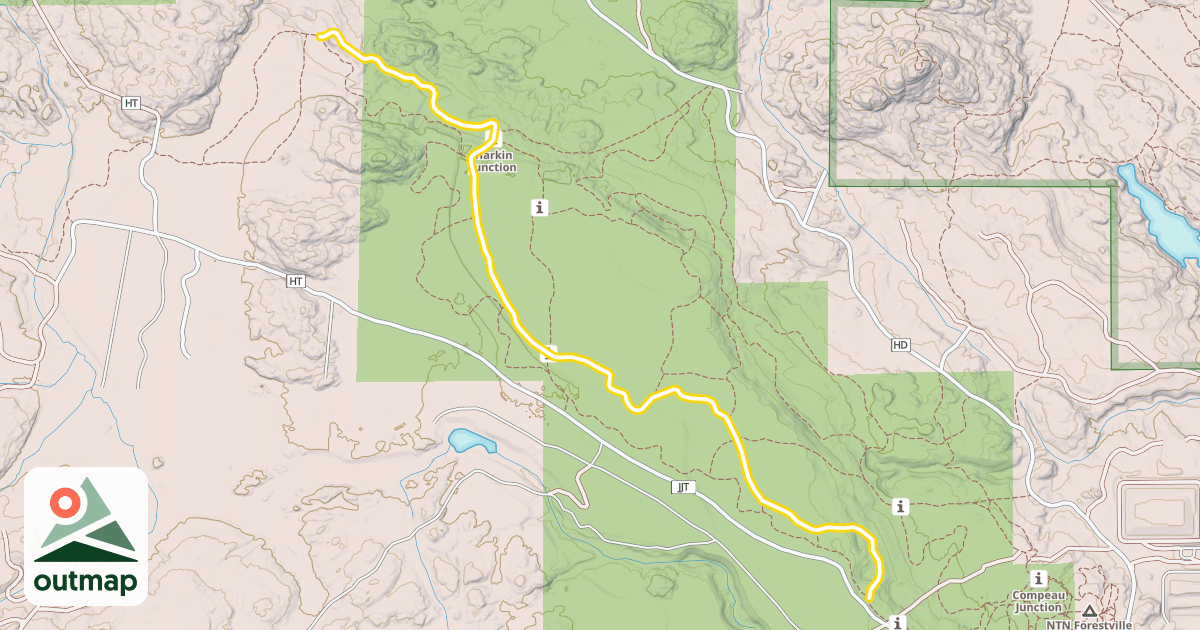 Map of Noquemanon Trail
