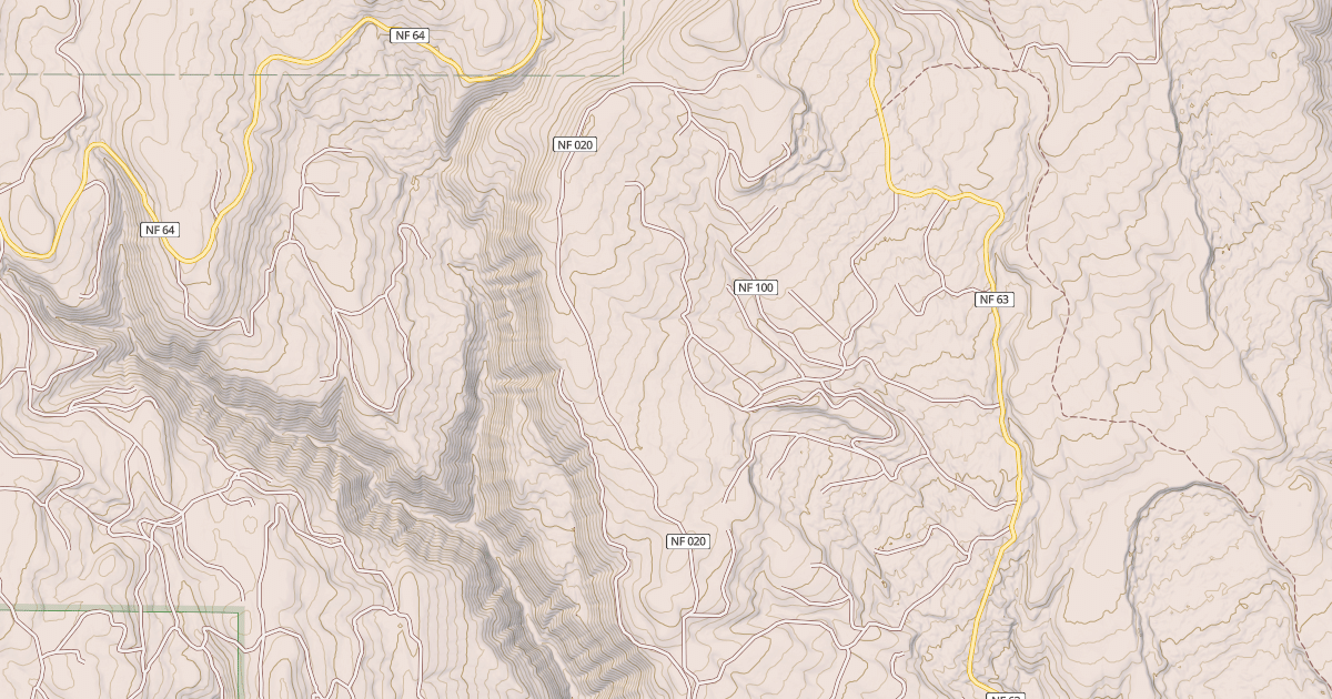 Map preview of USFS Motor Vehicle Use Map Roads {C2541610-99C9-433A-BB0D-91C37144C1BA}