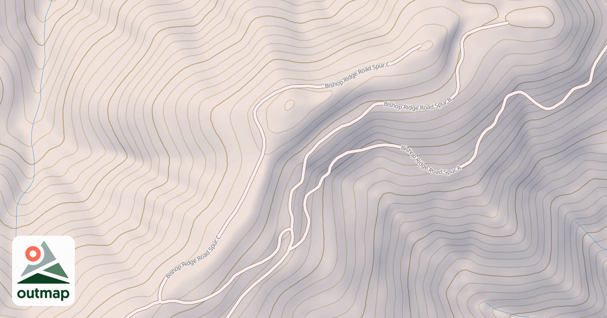 Map of BISHOP RIDGE
