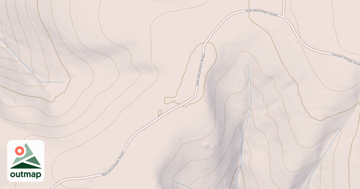 Map of BALL MOUNTAIN