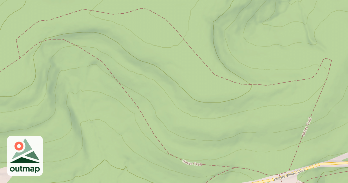 Map of Prince Gallitzin State Park Trails