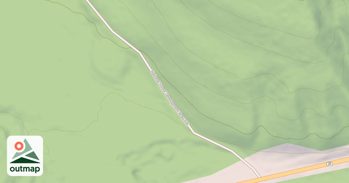 Map of GARDINER CREEK