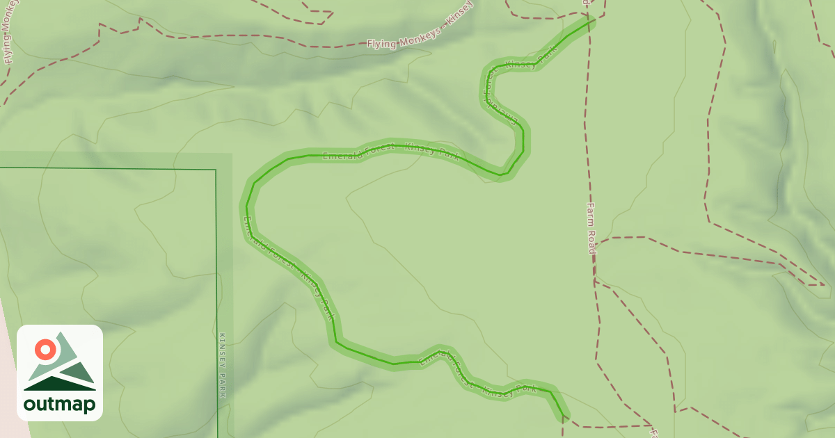 Map of Emerald Forest - Kinsey Park