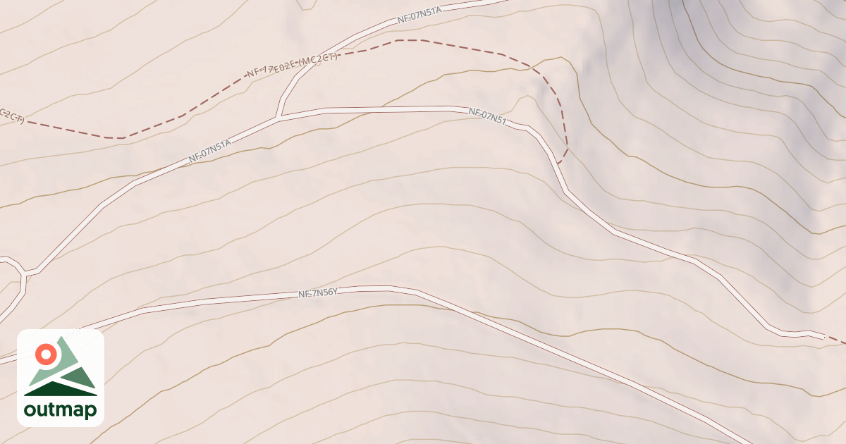 Map of USFS National Forest System Roads {4825D450-A501-47D6-B966-FFF3D92F889A}