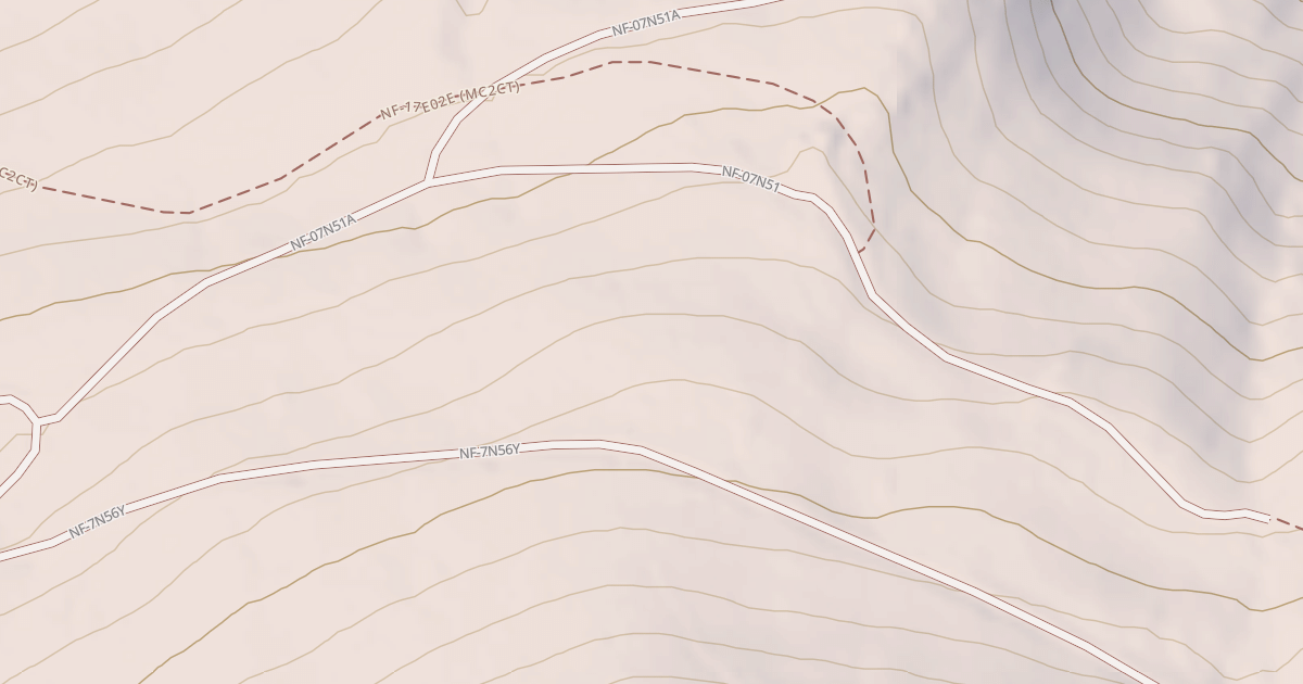 Map preview of USFS National Forest System Roads {4825D450-A501-47D6-B966-FFF3D92F889A}