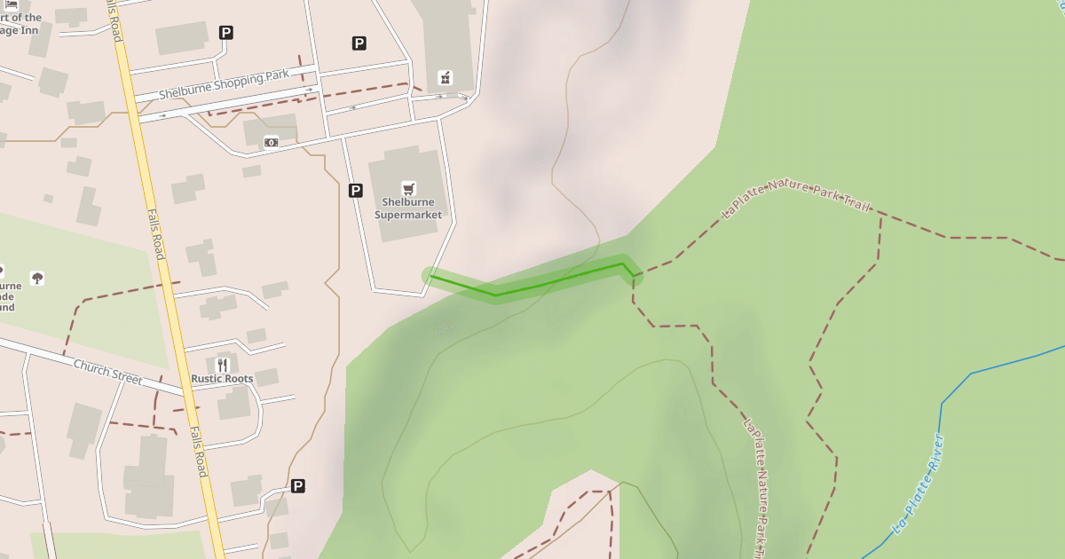 Map preview of LaPlatte Nature Park Trail