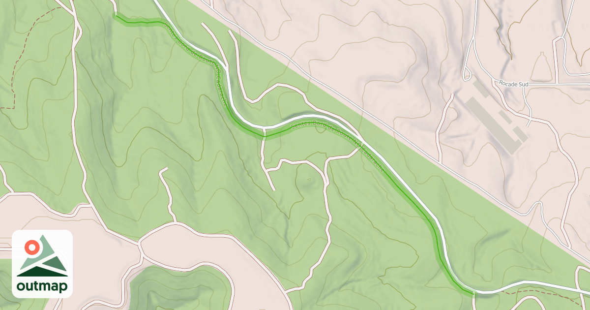 Map of Sentes Bord de Route NO Cadarache