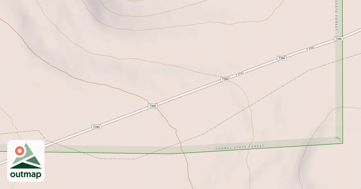 Map of Laurel Highlands Snowmobile Trail (Northern)