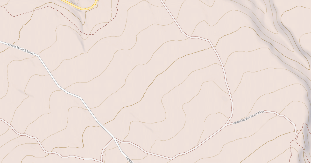Map preview of USFS Motor Vehicle Use Map Roads {BA461A48-F7E0-4FDB-934B-FF9E2E0B0D62}