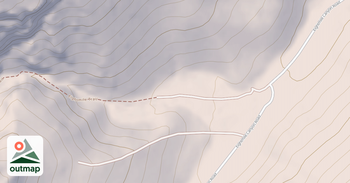 Map of Pass Creek Lake