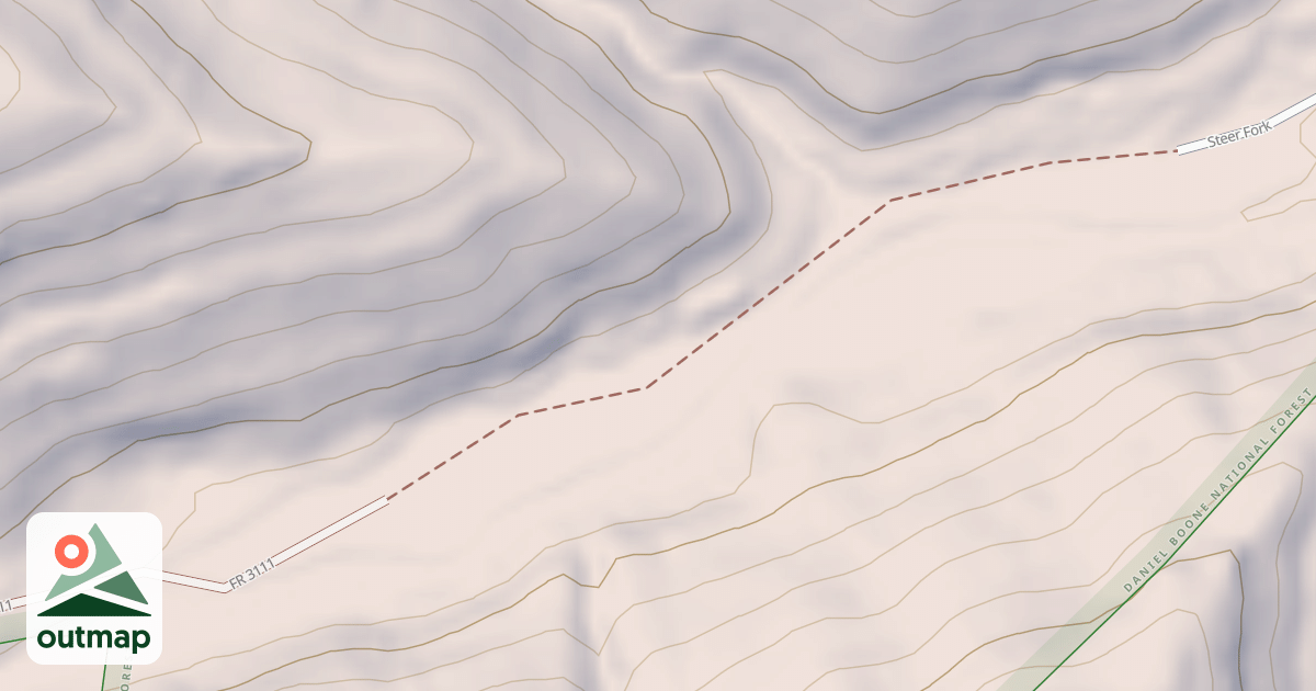 Map of STEER FORK