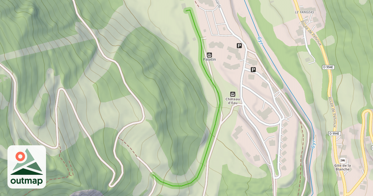 Map of Mur du Château d'eau