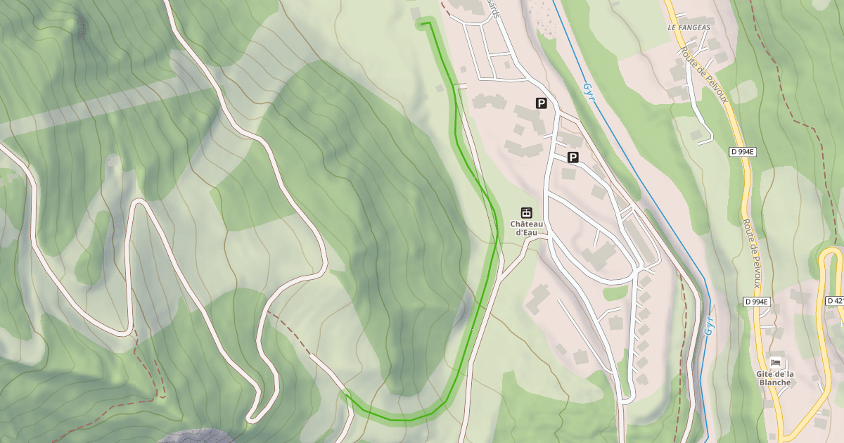 Map preview of Mur du Château d'eau