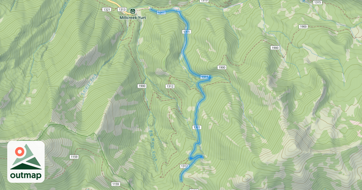 Map of Little Water Trail