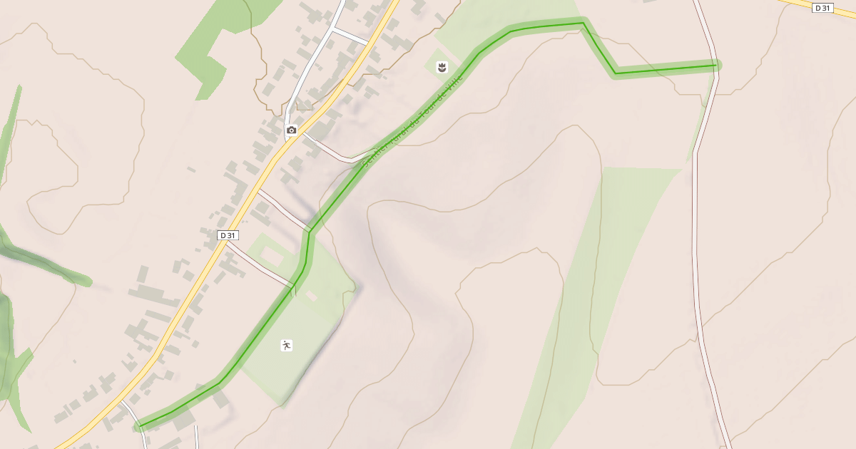 Map preview of Sentier rural du Tour de Ville