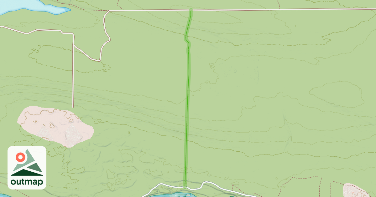 Map of Boucle Fromenteau Rivière St-Jean