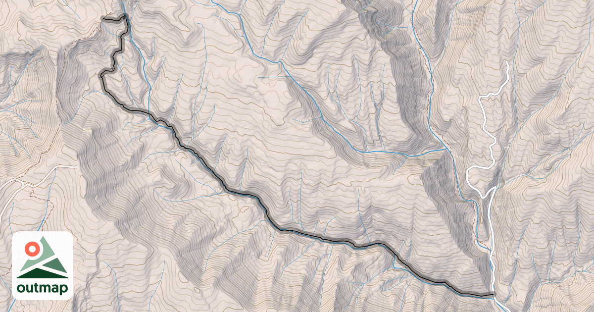 Map of First Fork Trail