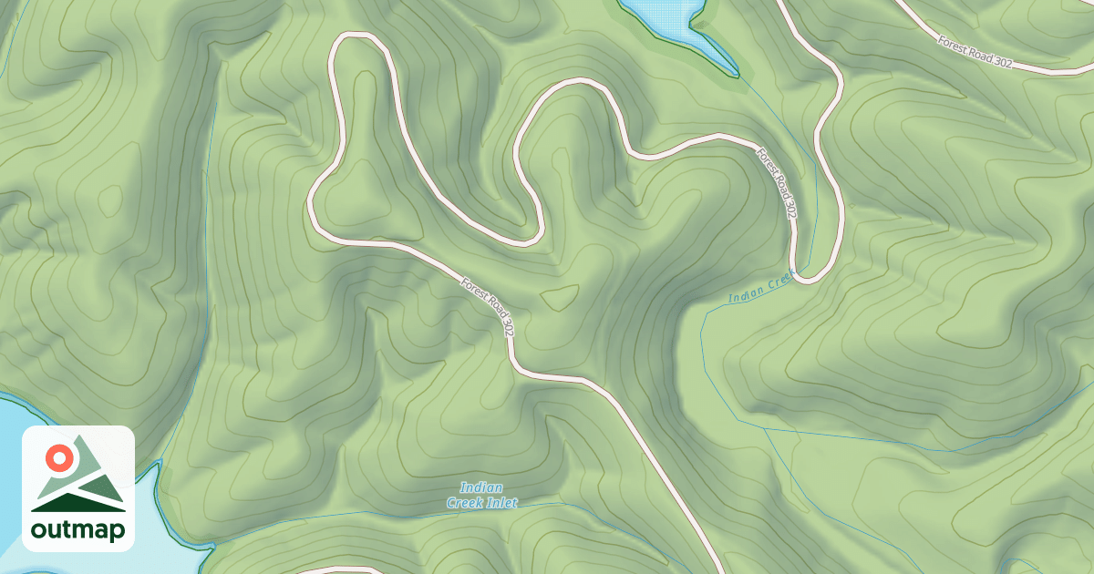Map of INDIAN CREEK