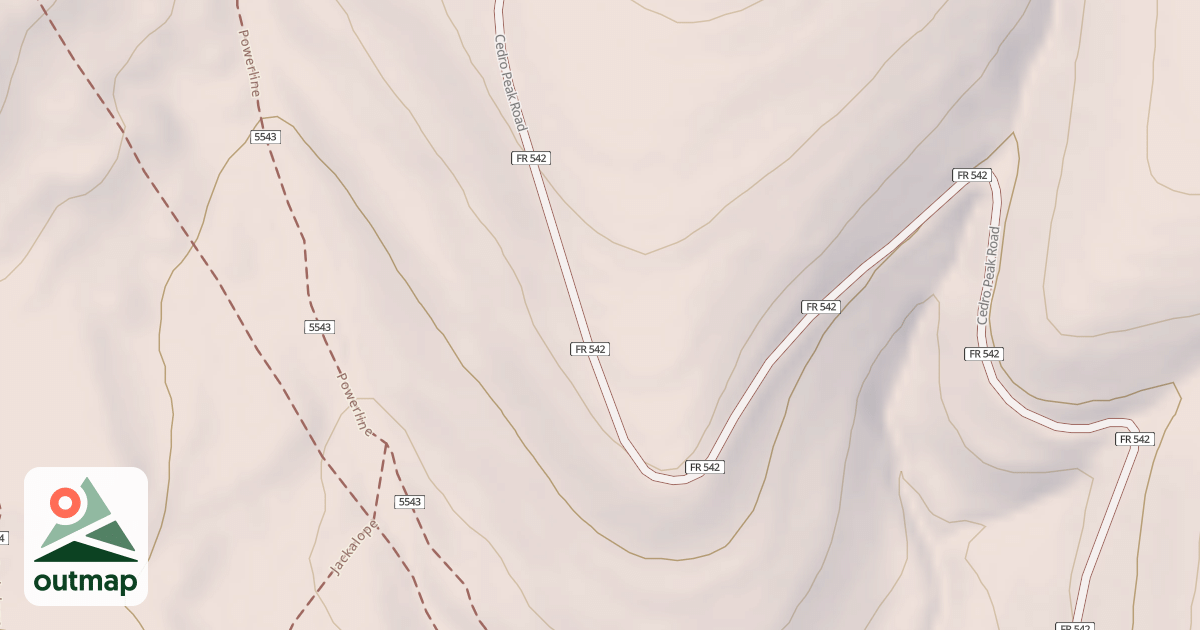 Map of 542 DISPERSED CAMP SPUR 1