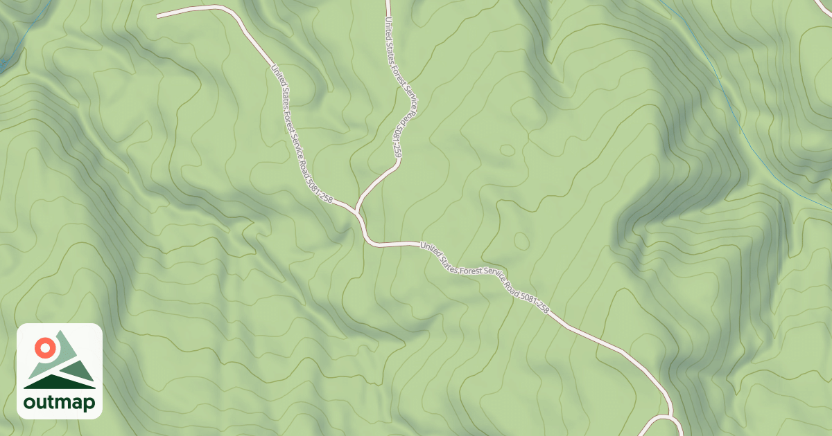 Map of USFS Motor Vehicle Use Map Roads {B02DBDA2-14F7-4B43-BA05-734E866794B8}