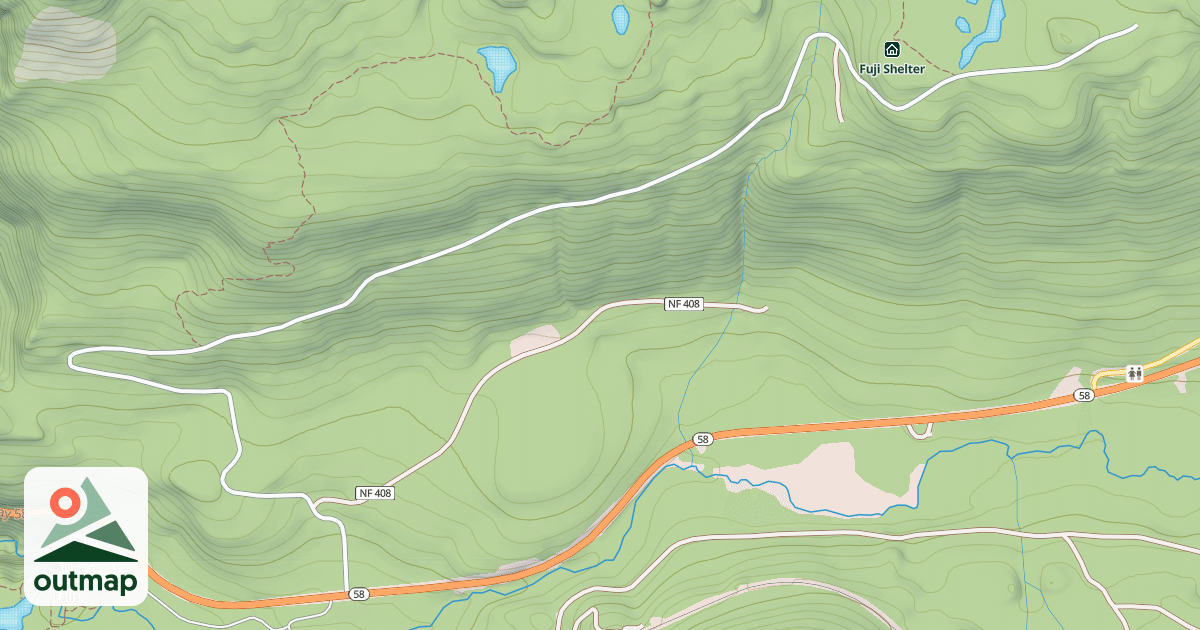 Map of FUJI CREEK ROAD