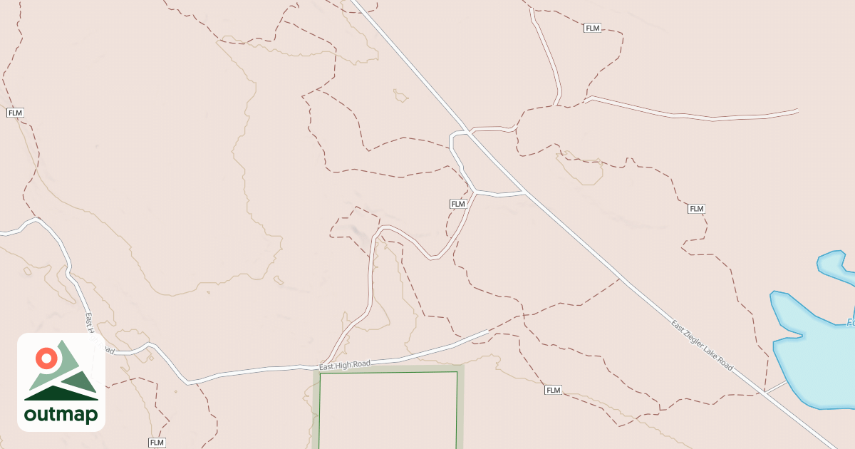 Map of Foreman Lake Motorcycle Trail