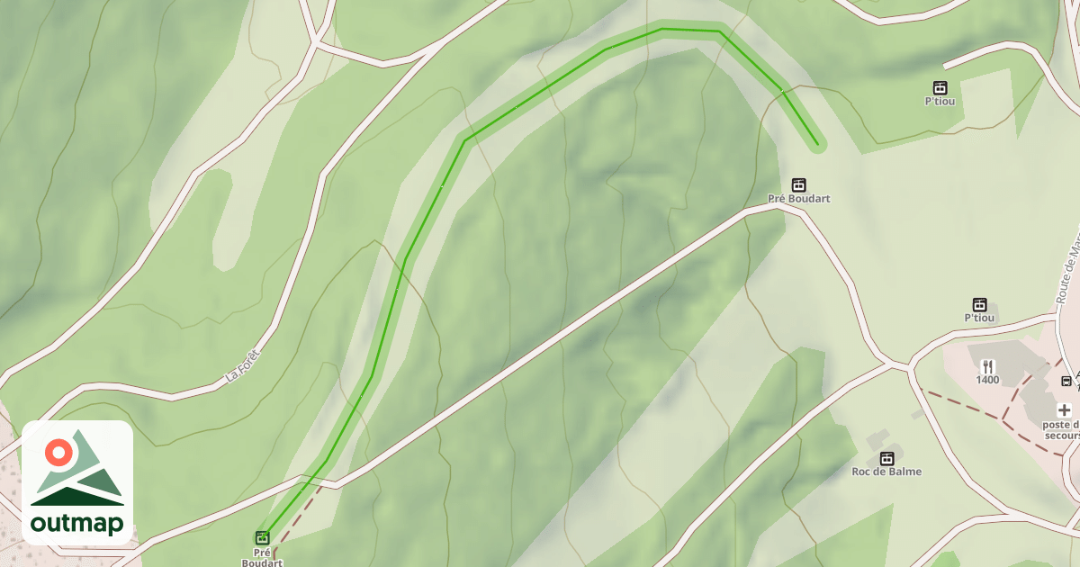 Map of Les Gentianes