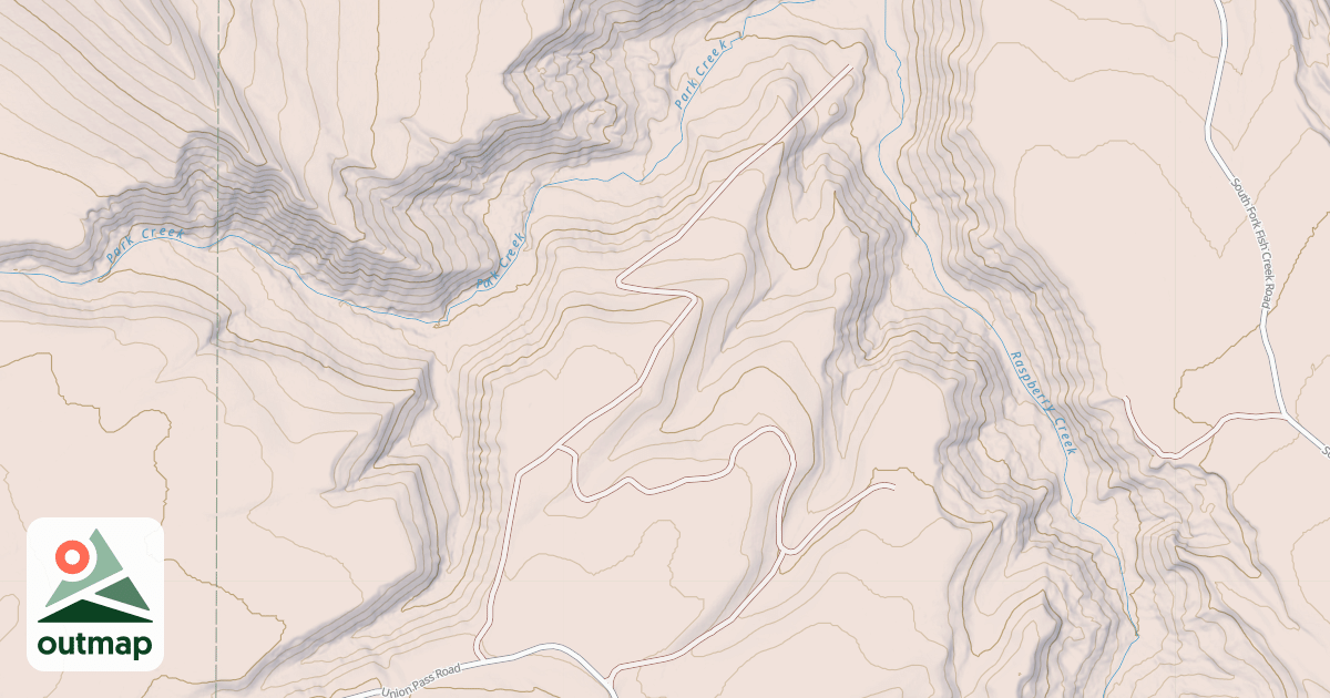 Map of PARK CREEK