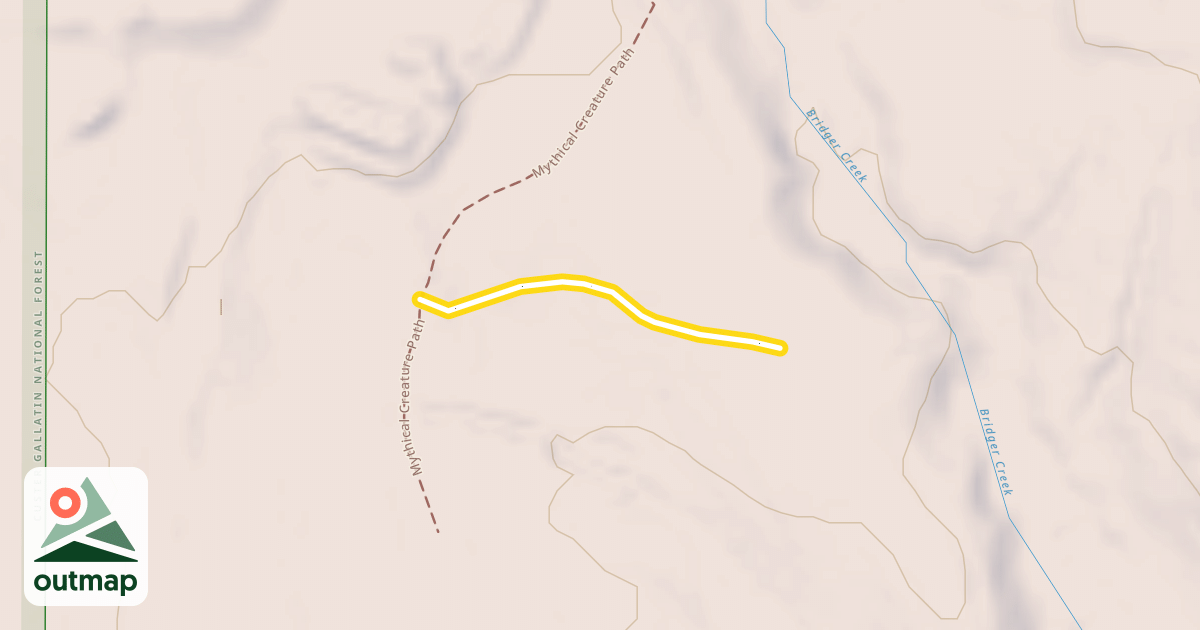 Map of Bridger Ck Connector