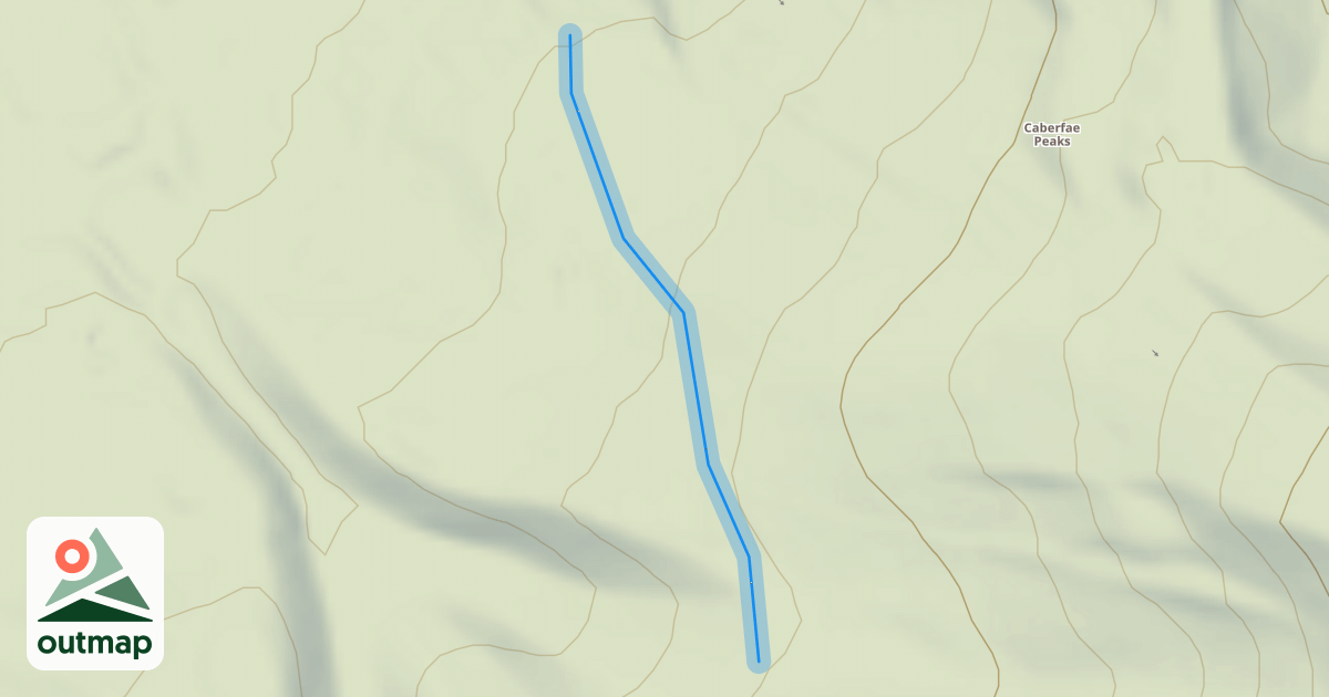 Map of North Peak Trail
