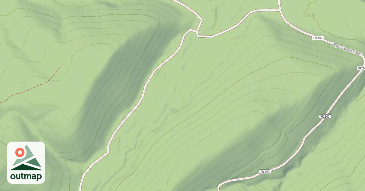 Map of STRAIGHT HOLLOW