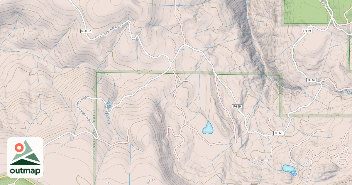 Map of BEAR TRAP SPRINGS ROAD
