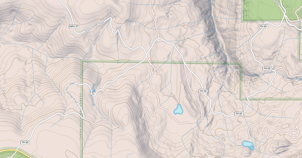 Map preview of BEAR TRAP SPRINGS ROAD