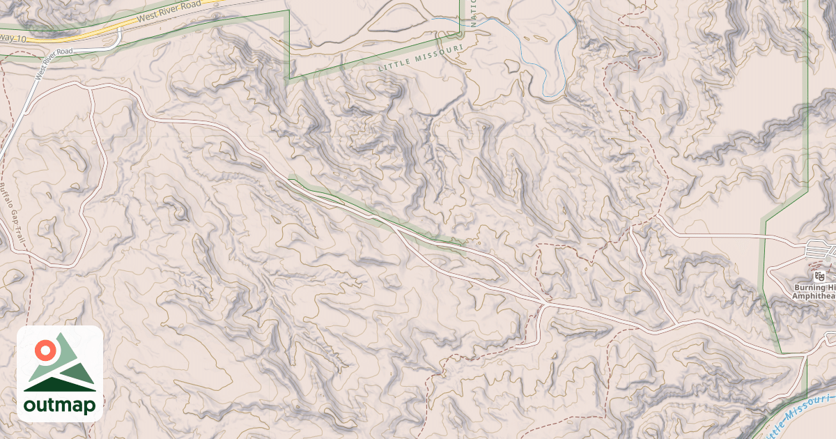 Map of (FDR) BURNING HILLS