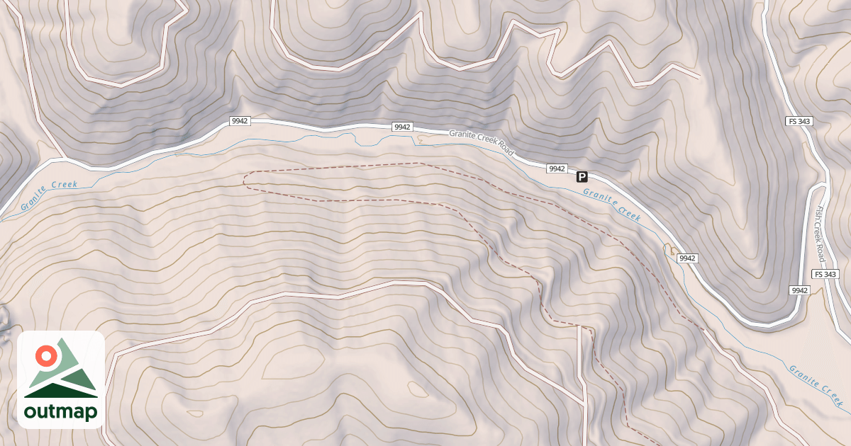 Map of GRANITE CREEK