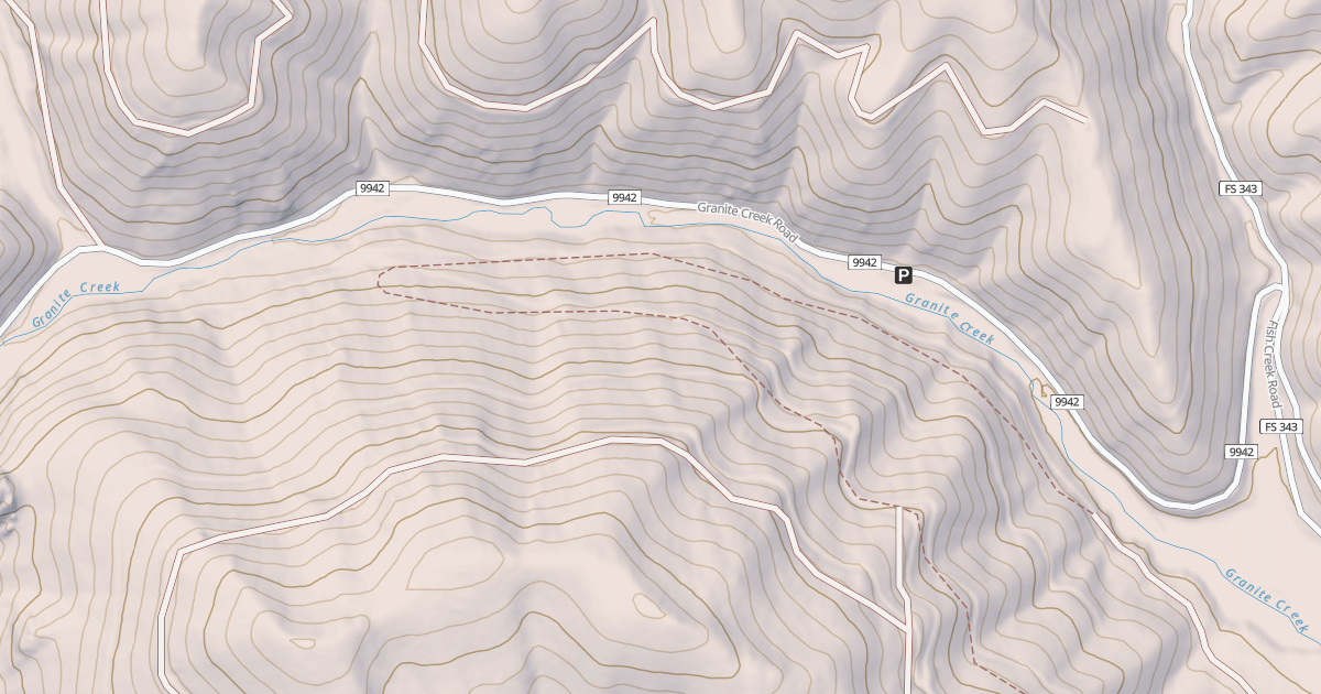 Map preview of GRANITE CREEK